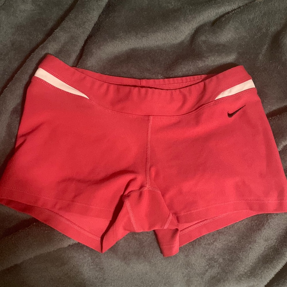 pink nike shorts